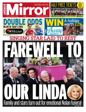 Cover of Sunday Mirror (Northern Ireland)