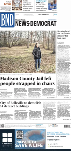 Cover of Belleville News-Democrat (Sunday)