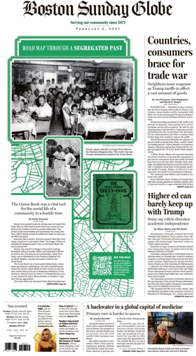 Cover of Boston Sunday Globe