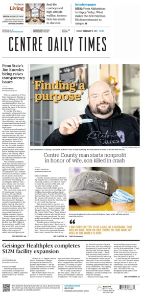 Cover of Centre Daily Times (Sunday)