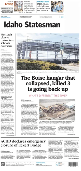 Cover of The Idaho Statesman (Sunday)