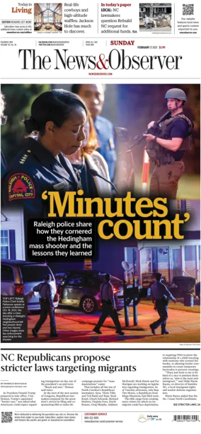 Cover of The News & Observer (Sunday)