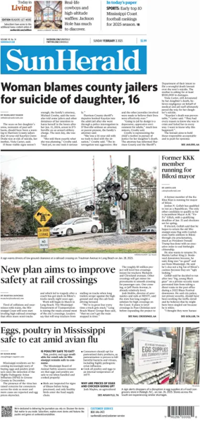 Cover of The Sun Herald (Sunday)