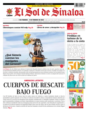 Cover of El Sol de Sinaloa