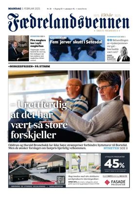 Cover of Faedrelandsvennen