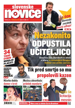 Cover of Slovenske Novice