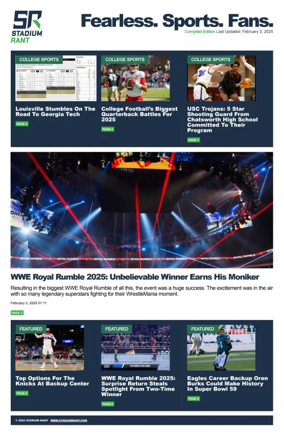 Cover of Stadium Rant