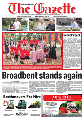 Cover of Warragul & Drouin Gazette
