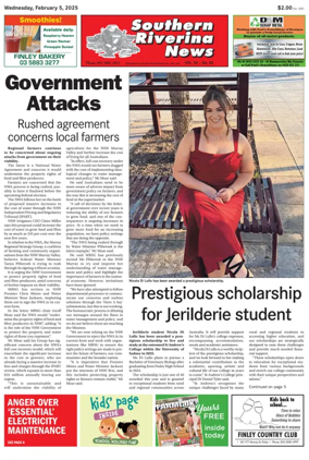 Cover of Southern Riverina news