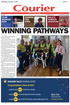 Cover of The Cobram Courier