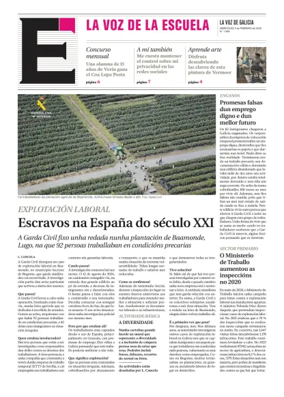 Cover of La Voz de Galicia (Deza) - La Voz de la Escuela