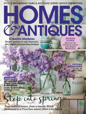 Cover of Homes and Antiques Magazine