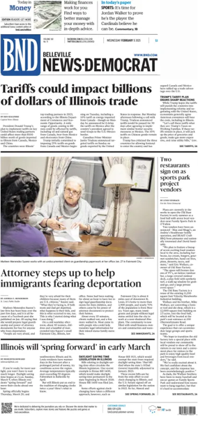 Cover of Belleville News-Democrat