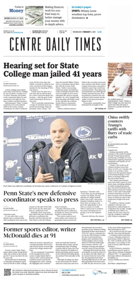 Cover of Centre Daily Times