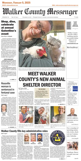 Cover of Walker County Messenger