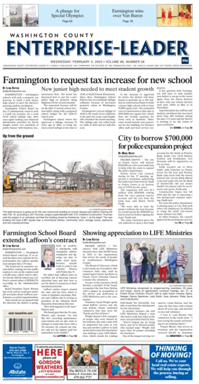 Cover of Washington County Enterprise-Leader
