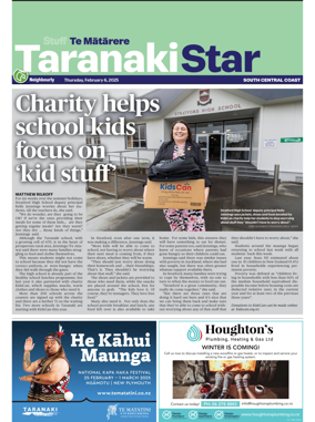 Cover of South Taranaki Star