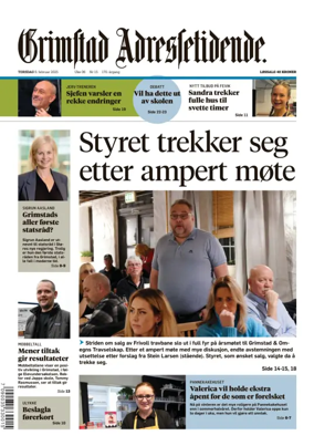Cover of Grimstad Adressetidende