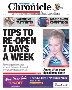 Cover of The Northampton Chronicle and Echo