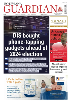 Cover of Botswana Guardian