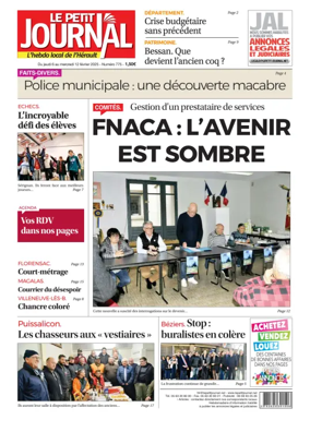 Cover of Le Petit Journal - L'hebdo local de l'Hérault