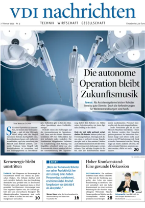 Cover of VDI Nachrichten