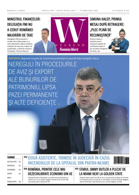 Cover of Romania Libera - Friday Edition