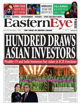 Cover of Eastern Eye (UK)