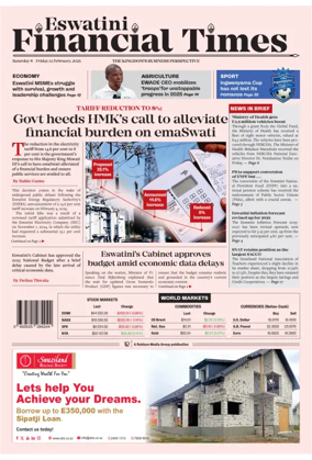 Cover of Eswatini Financial Times