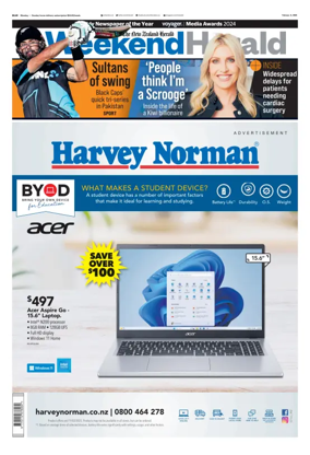 Cover of Weekend Herald