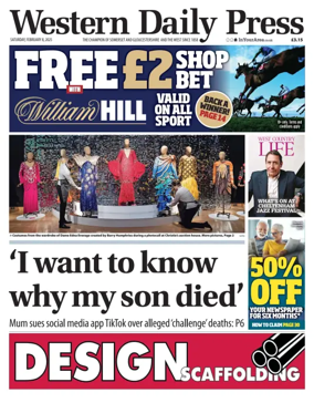 Cover of Western Daily Press (Saturday)