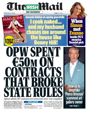 Cover of The Irish Mail on Sunday