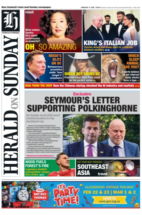 Cover of Herald on Sunday