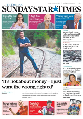 Cover of Sunday Star-Times