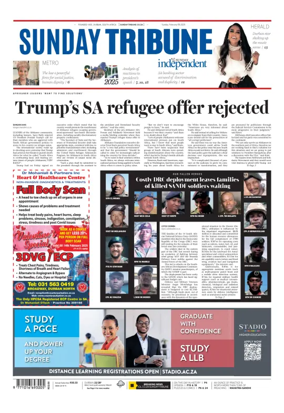 Cover of Sunday Tribune