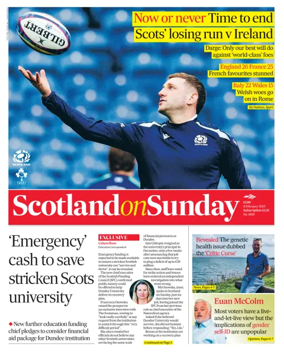 Cover of Scotland on Sunday