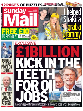 Cover of Sunday Mail (UK)