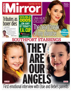 Cover of Sunday Mirror (Northern Ireland)
