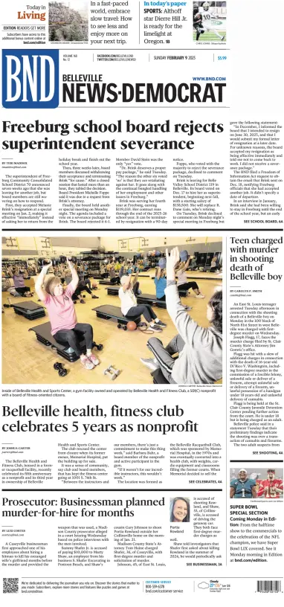 Cover of Belleville News-Democrat (Sunday)