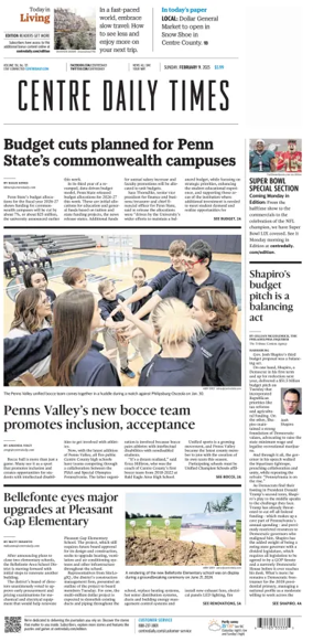 Cover of Centre Daily Times (Sunday)