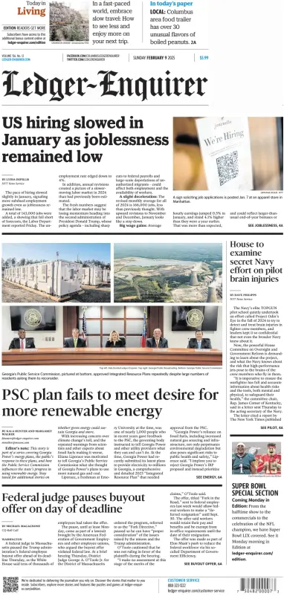 Cover of Ledger-Enquirer (Sunday)