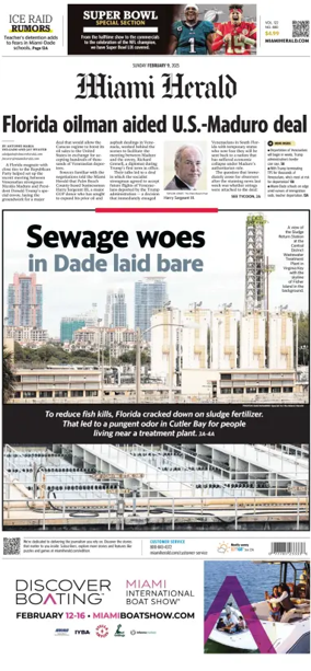 Cover of Miami Herald (Sunday)