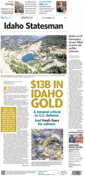 Cover of The Idaho Statesman (Sunday)