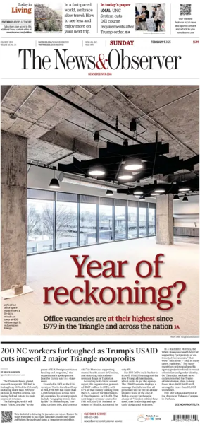 Cover of The News & Observer (Sunday)