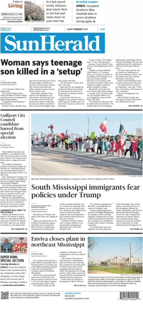 Cover of The Sun Herald (Sunday)