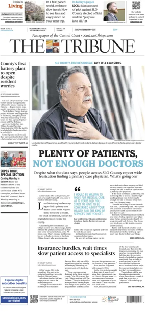 Cover of The Tribune (SLO) (Sunday)