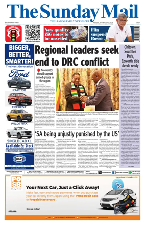 Cover of The Sunday Mail (Zimbabwe)
