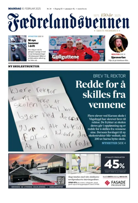 Cover of Faedrelandsvennen