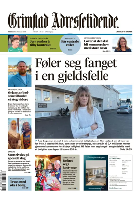 Cover of Grimstad Adressetidende