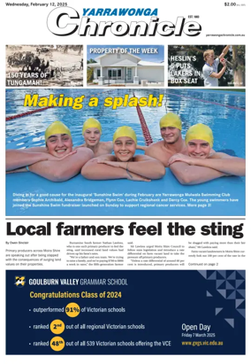 Cover of Yarrawonga Chronicle
